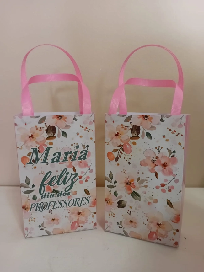 Sacolinhas Personalizadas Dia dos professores para Lembrancinhas