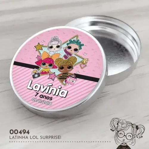 Latinha Adesivada Lol Surprise! - 00494