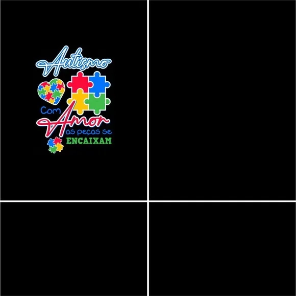 Arte Estampa Camisa Autismo Mod-16