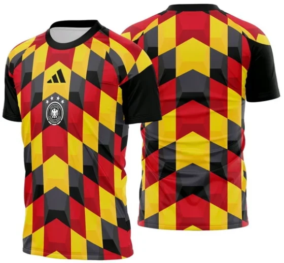 Arte Vetor Camisa Alemanha Pre-jogo 2026