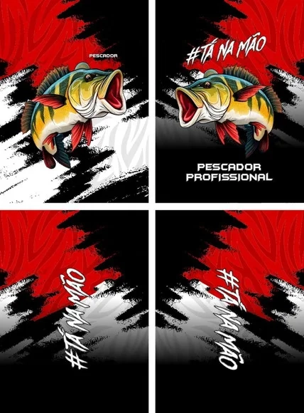 Arte Vetor Camisa Pesca-mod-0127