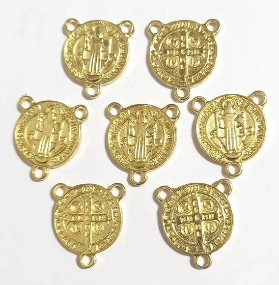 Entremeios São Bento Dourado P/terços - 6 Peças