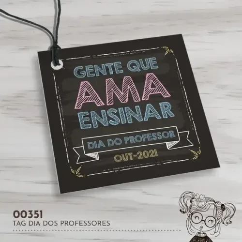 Tag Quadrada Dia dos Professores - 00351