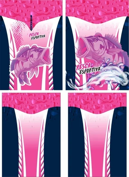 Arte Vetor Camisa Pesca-mod-0168