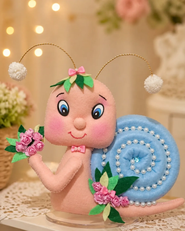 Coelha, caracol, Borboleta para decoração