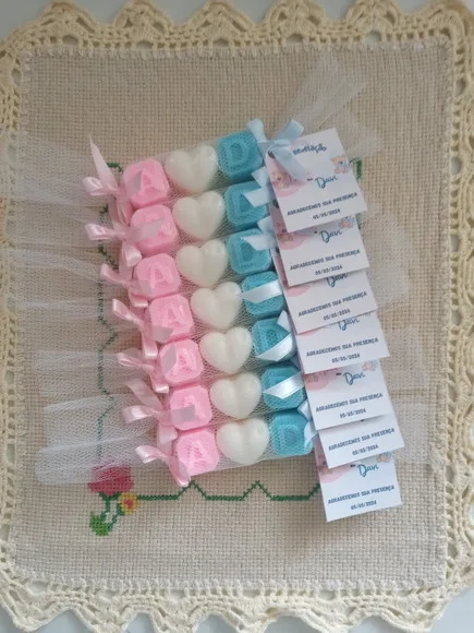 Lembrancinha Coração e 2 Iniciais