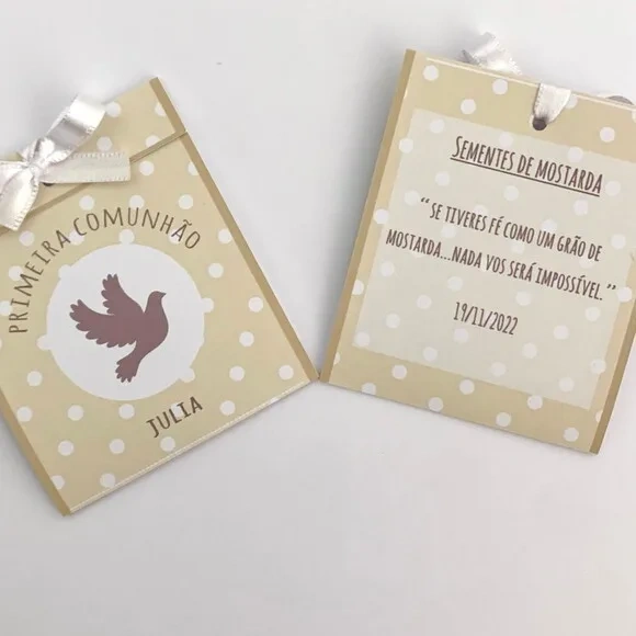 Lembrança Batizado Sementinha Divino