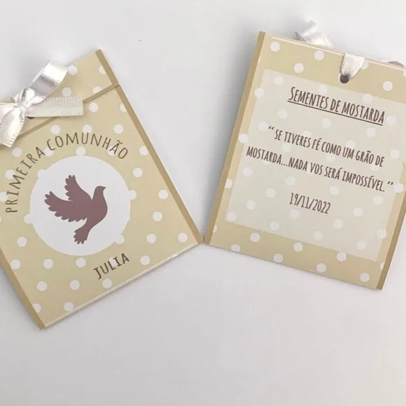Lembrança Batizado Sementinha Divino