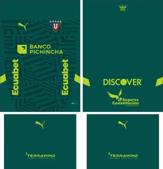 Arte Vetor Camisa Liga Quito Tercera 2025