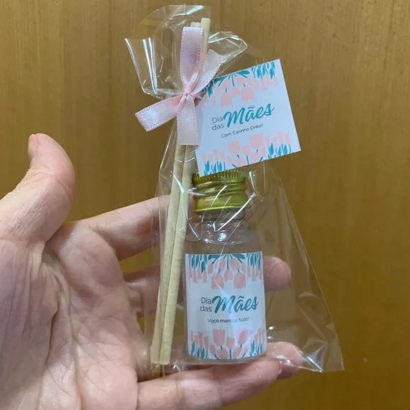 Brinde Dia das Mães Mini Aromatizador com Logo