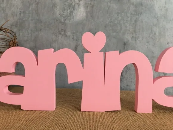 Letras de MDF -Nomes Linha CH