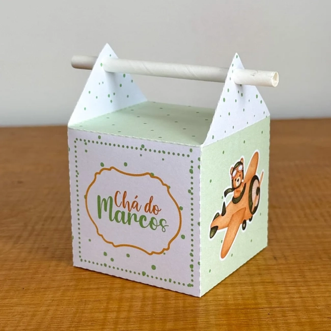PEGUE E MONTE - Kit Festa CHA DE BEBE URSINHO VERDE - Decoração de Festa | Lembrancinhas | Aniversário | Personalizados
