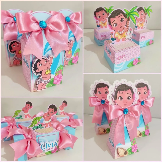 Kit Personalizado Moana Baby 3D Arquivo Digital