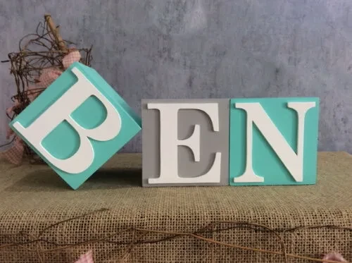 Cubos 10x10 -nomes Decoração Infantil e Bebês