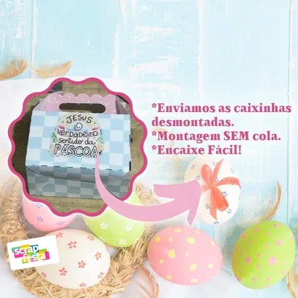 Caixinha Maleta Lembrancinha Festa Páscoa