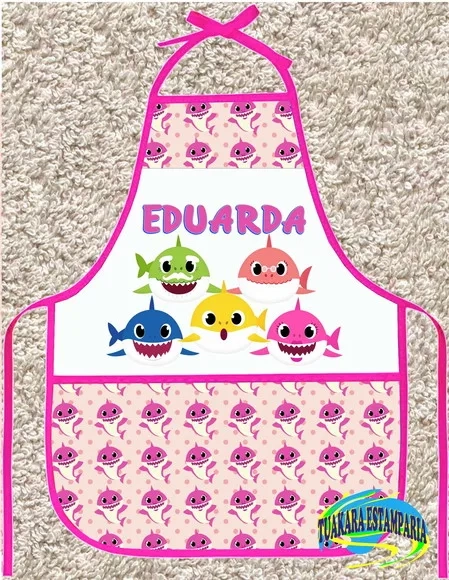 Avental Infantil Personalizado Baby Shark