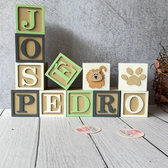 Safari Cubos 6x6cm - Decoração Bebè