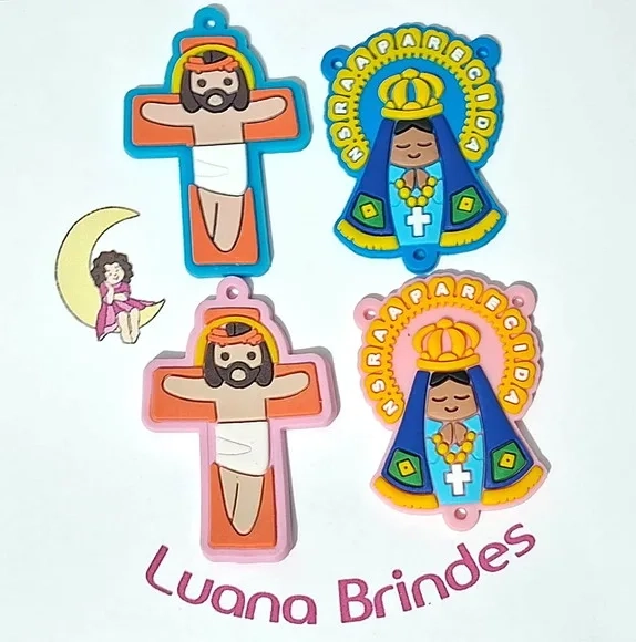 Entremeio Nossa Senhora Aparecida e Cruz Emborrachado - 4 un
