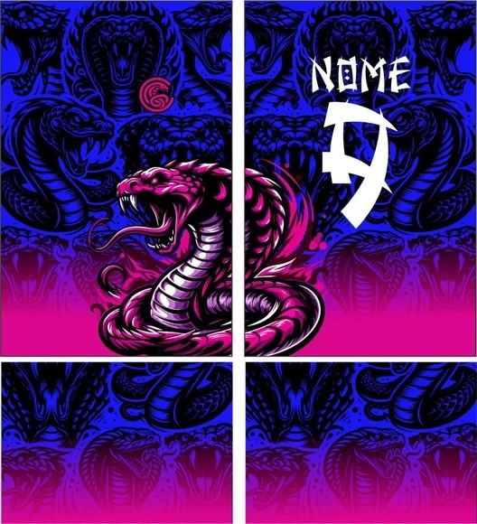 Arte Vetor Camisa Interclasse Serpente 294