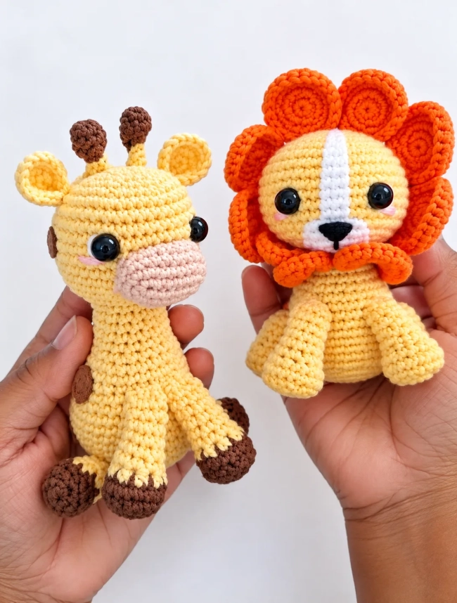 Bichinhos Safari Amigurumi
