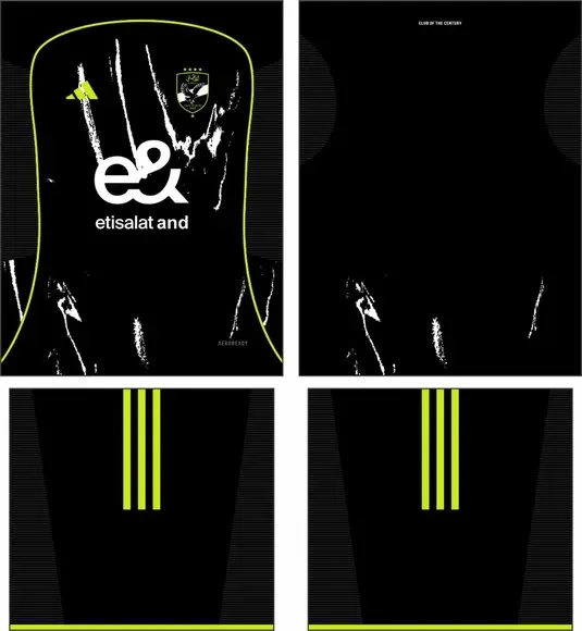 Arte Vetor Camisa Al Ahly Visita 2025-2026