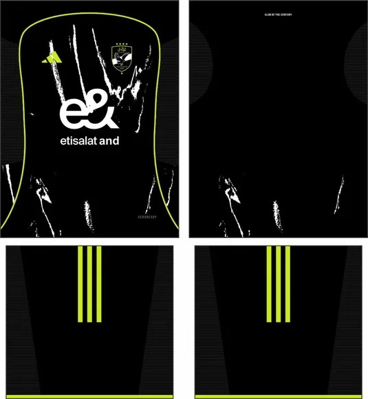 Arte Vetor Camisa Al Ahly Visita 2025-2026