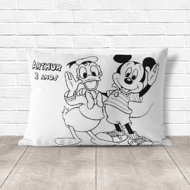 Almofada de Colorir Pinte e Lave do Mickey
