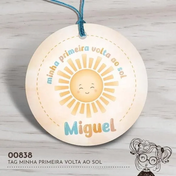 Tag Redonda Minha Primeira Volta ao Sol - 00838