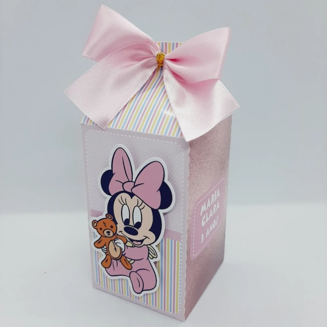 PEGUE E MONTE - Kit Festa MINNlE - Decoração de Festa - Caixinhas Personalizadas