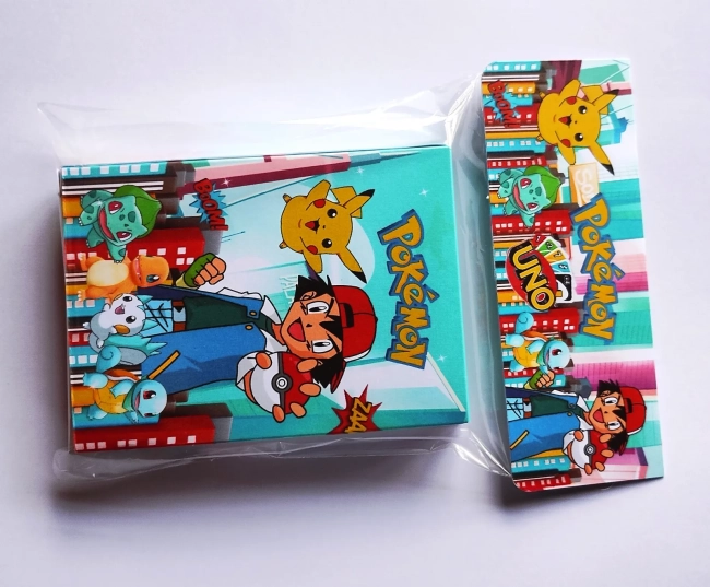 Pokémon Pikachu Jogo de Cartas Uno Lembrancinha de Aniversário