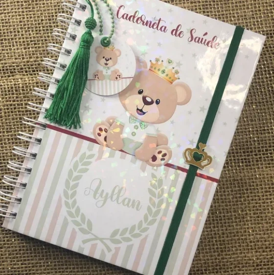 Caderneta de Saúde / Vacinação Personalizada Urso Príncipe