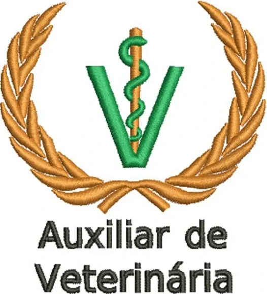 Matriz de Bordado Símbolo Auxiliar de Veterinária.