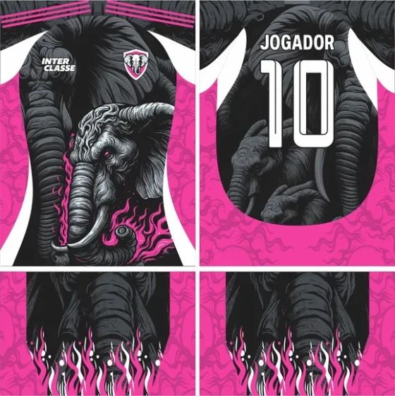 Arte Vetor Camisa Interclasse Elefante Mod-846
