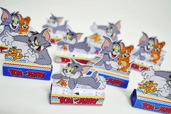 Kit Festa Encanto Tom e Jerry - 50 Peças com Laço Pronto