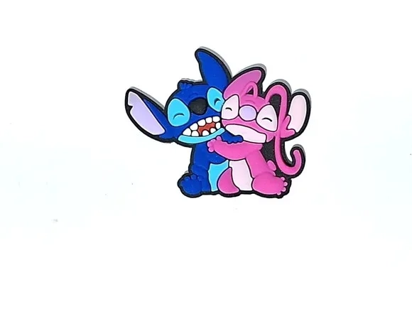 Aplique Stitch e Angel Emborrachado Pacote com 6 Unidades