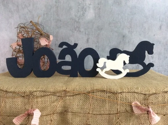 Letras Decorativas em MDF + cavalinhos