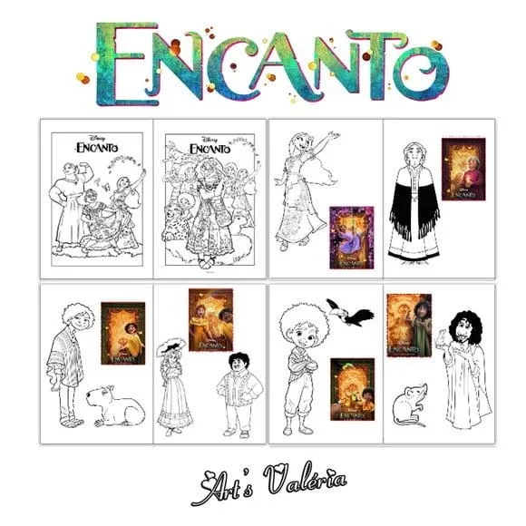 Álbum de Figurinhas Encanto - 10x15cm