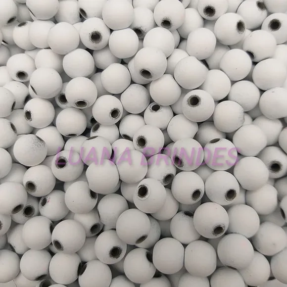 Bola Emborrachada Branca 10mm Pct 60 Unidades
