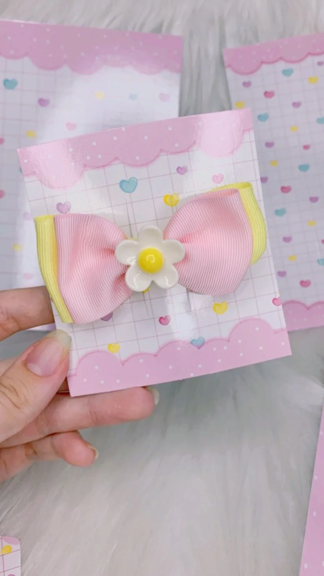 Tags 9x9 Personalizada para 1 bico de pato/Hair Clips ou Laços - Offset 240g