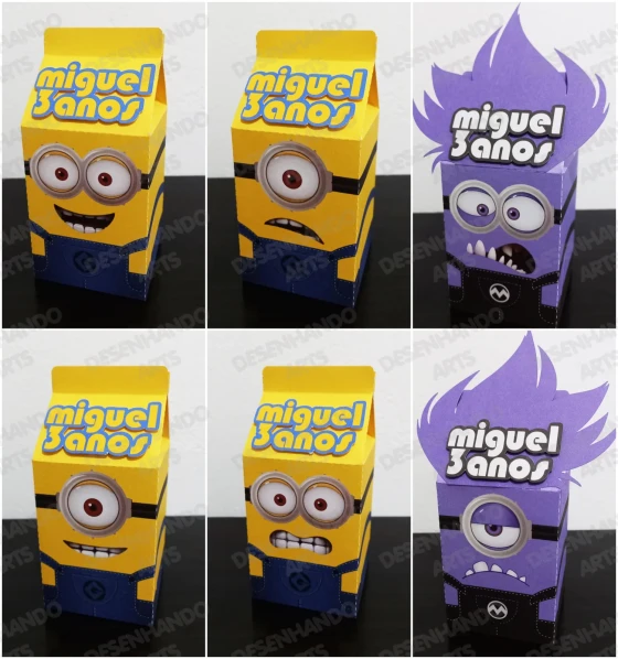 ARQUIVO DE CORTE CAIXAS MILK MINIONS