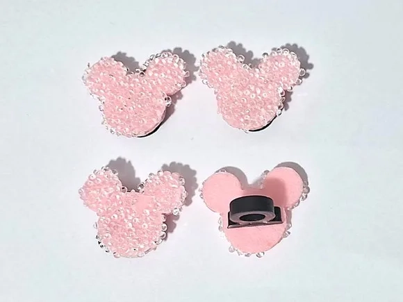 Ponteira P/lápis Minnie Eva com Pedrinhas Pacote C/6 Peças