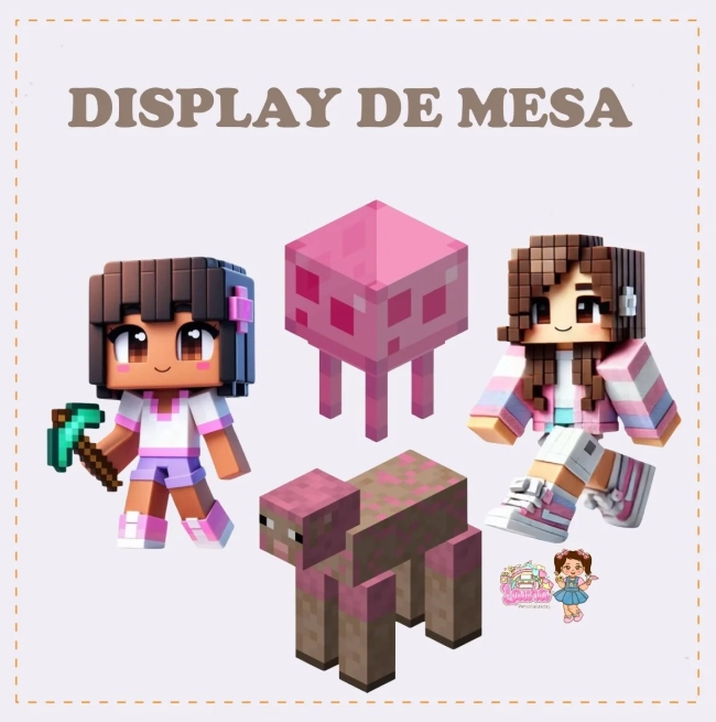 Kit Festa Só Um Bolinho MINICRAFT ROSA - Decoração de Festa
