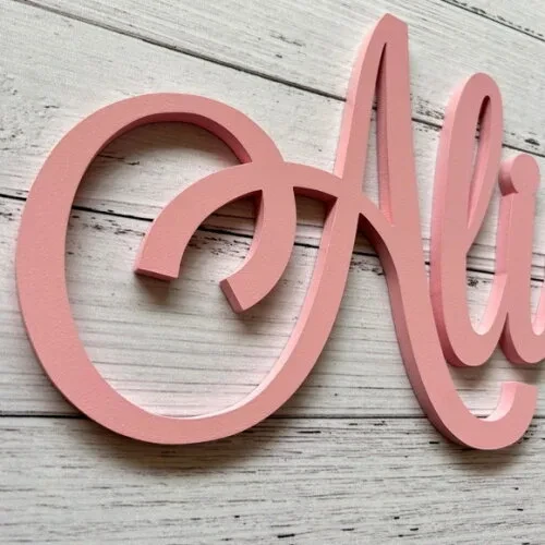 Nome de Parede em mdf - Decoração Bebê e Infantil