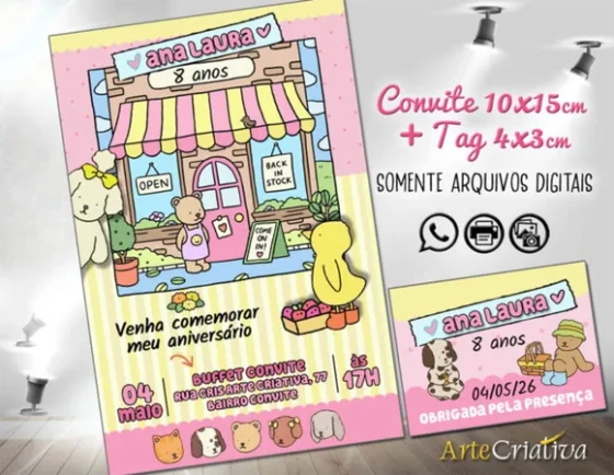 Convite Digital C/tag Bobbie Goods