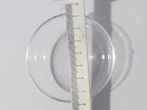 Bola Acrílica Transparente 7cm - Pacote com 10 Unidades