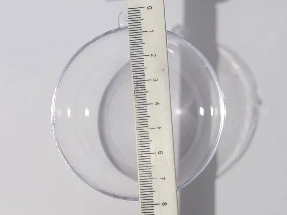 Bola Acrílica Transparente 7cm - Pacote com 10 Unidades