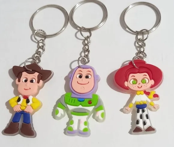 Chaveiro Toy Story Emborrachado - 6 Unidades