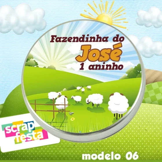 Latinhas Personalizadas Festa Fazendinha