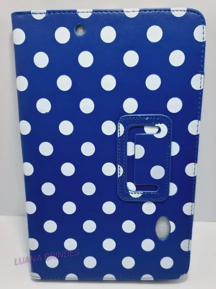 Capa Azul de Couro para Tablet - 1 unidade