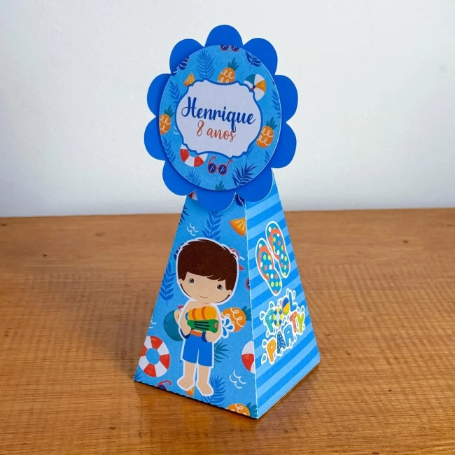 PEGUE E MONTE - Kit Festa POOL PARTY MENINO - Decoração de Festa | Lembrancinhas | Aniversário | Personalizados